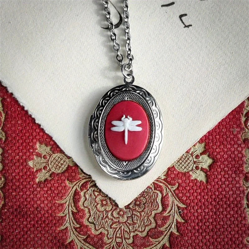 Gothic Creative Diy Photo Frame Pendant Necklace for Men and Women Vintage Cat Cameo Personalized Jewelry Acscessorie